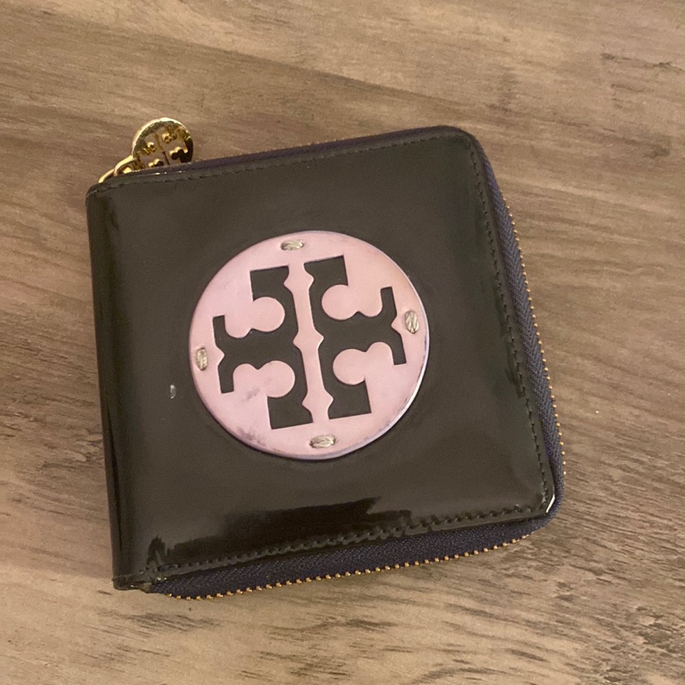 Tory Burch small purple wallet
